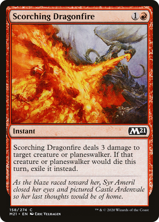 Scorching Dragonfire (M21-158) [Core Set 2021] MTG Single Wizards of the Coast