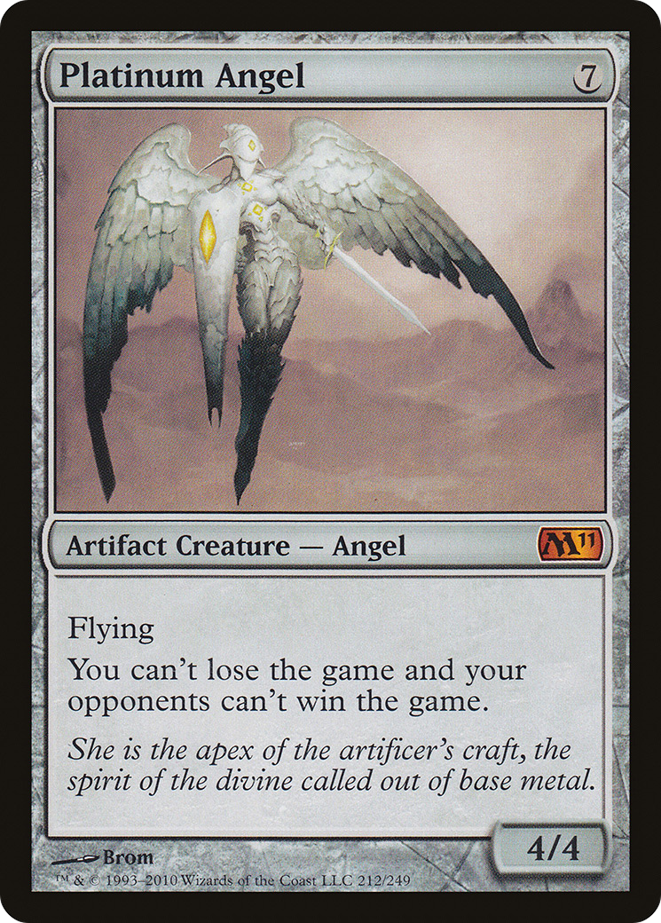 Platinum Angel (M11-212) [Magic 2011] MTG Single Wizards of the Coast