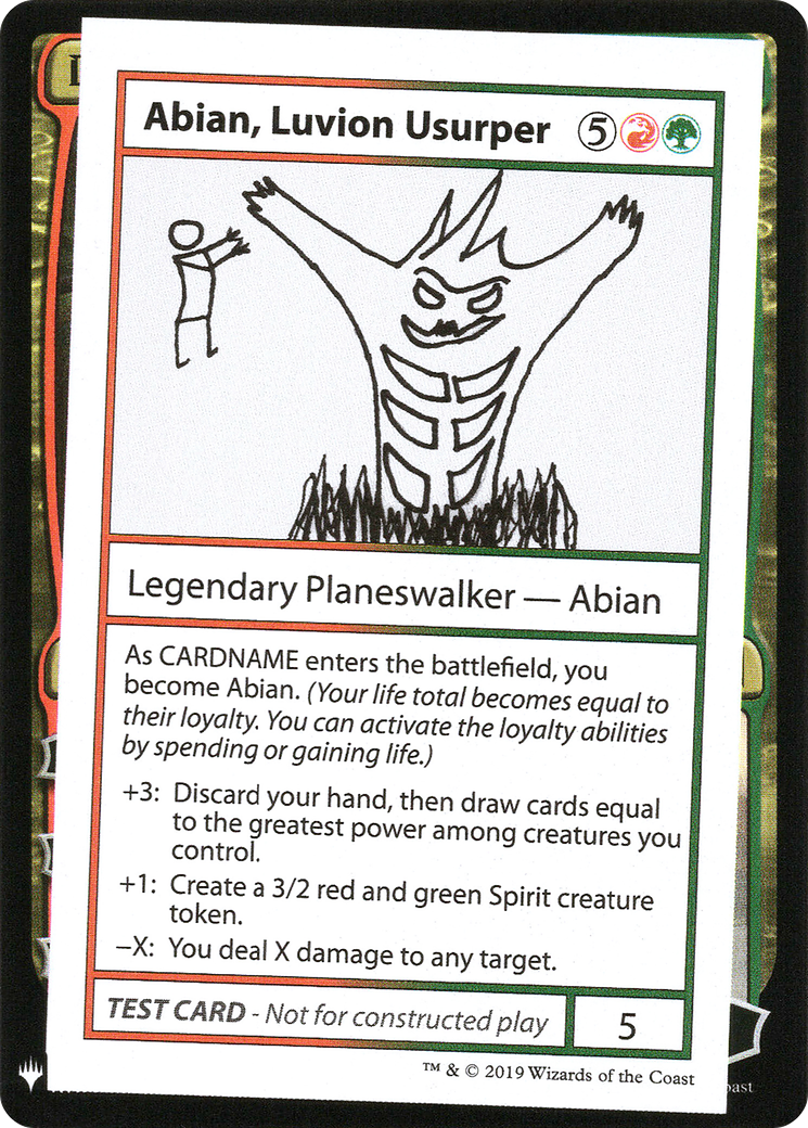 Abian, Luvion Usurper (CMB1-) [Mystery Booster] Playtest Cards 2019 MTG Single Wizards of the Coast