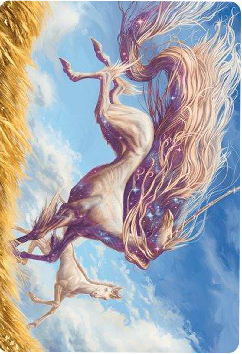 Nyxborn Unicorn Art Card [Art Series] Modern Horizons 3 MTG Single Magic: The Gathering