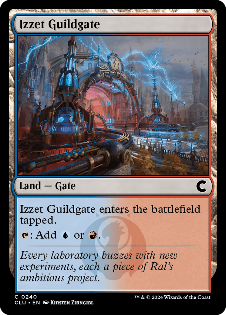 Izzet Guildgate (CLU-240) [Ravnica: Clue Edition] MTG Single Wizards of the Coast