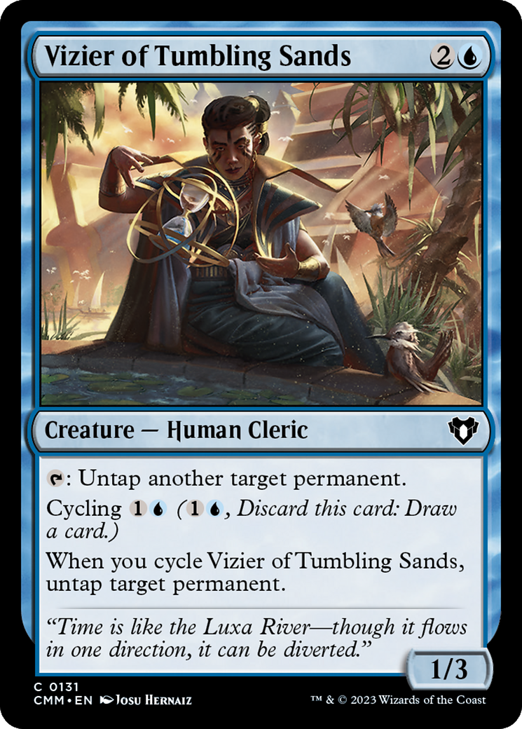 Vizier of Tumbling Sands (CMM-131) [Commander Masters] Foil MTG Single Wizards of the Coast