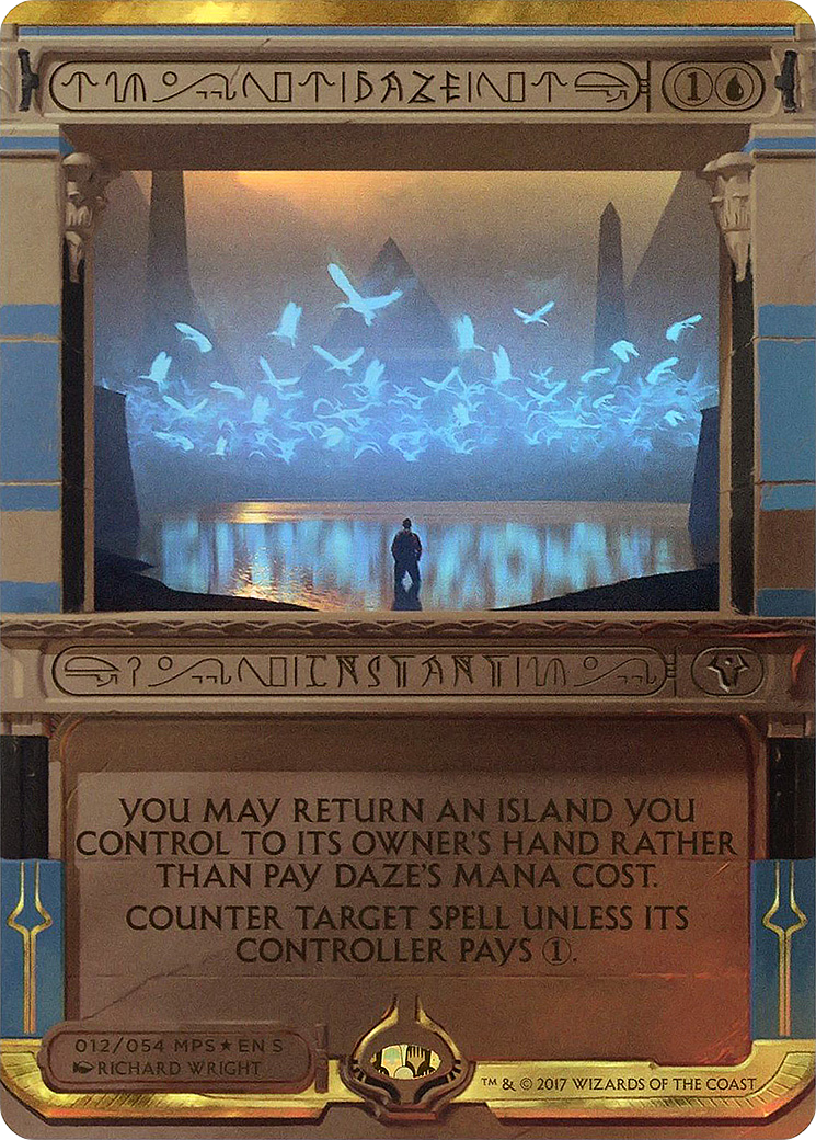 Daze (MPS2-012) [Amonkhet Invocations] (Borderless) Foil MTG Single Wizards of the Coast