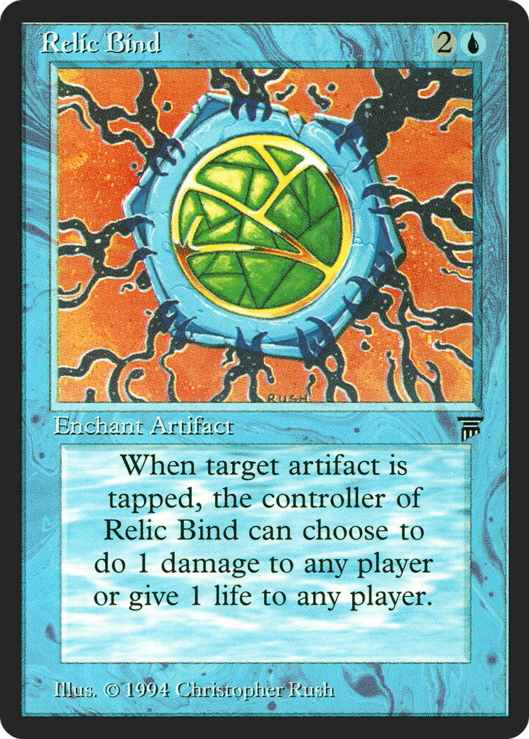 Relic Bind (LEG-071) [Oldschool] Legends MTG Single Wizards of the Coast