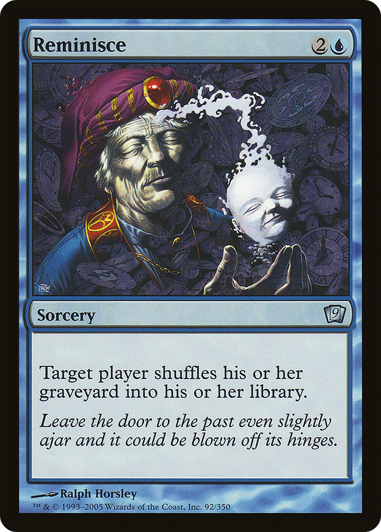 Reminisce (9ED-092) [9th Edition] Foil MTG Single Wizards of the Coast