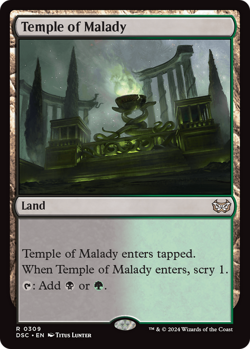 Temple of Malady (DSC-309) [Duskmourn: House of Horror Commander] MTG Single Wizards of the Coast
