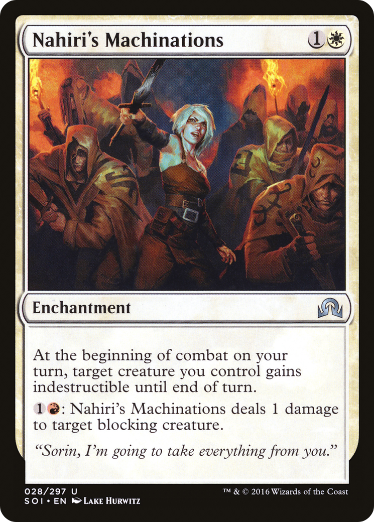 Nahiri's Machinations [Shadows over Innistrad] MTG Single Magic: The Gathering