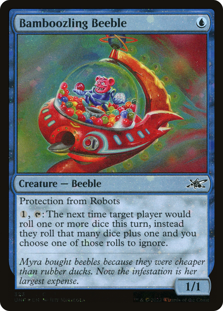 Bamboozling Beeble (Galaxy Foil) (UNF-323) [Unfinity] Foil MTG Single Wizards of the Coast