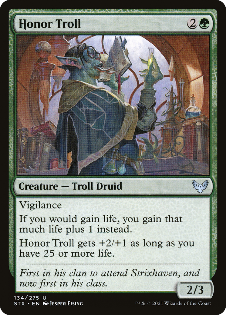 Honor Troll (STX-134) [Strixhaven: School of Mages] Foil MTG Single Wizards of the Coast