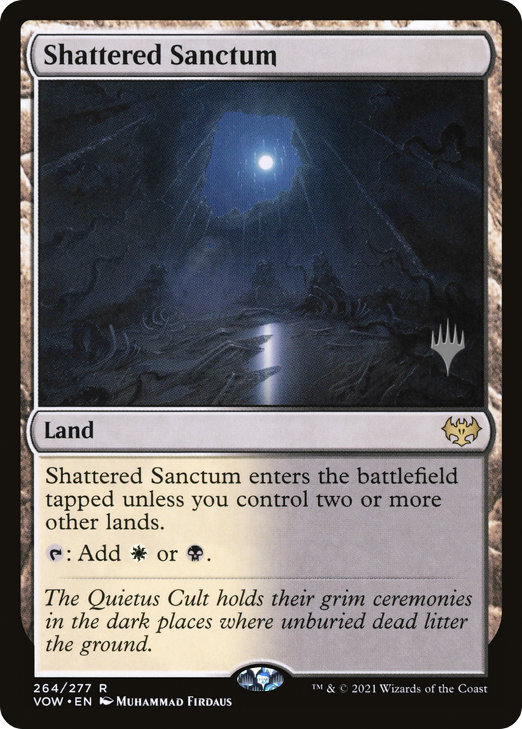 Shattered Sanctum (PPDMU-264) [Innistrad: Crimson Vow Promos] Foil MTG Single Wizards of the Coast