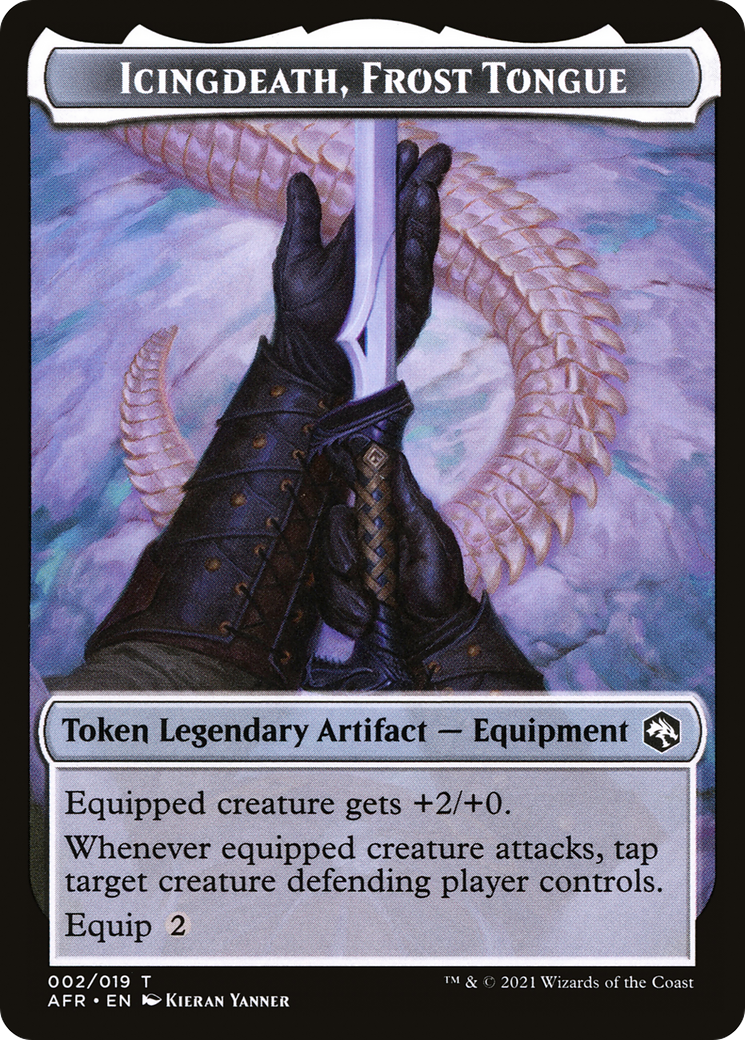 Icingdeath, Frost Tongue Token (AFR-002) [Tokens] Adventures in the Forgotten Realms Tokens MTG Single Wizards of the Coast