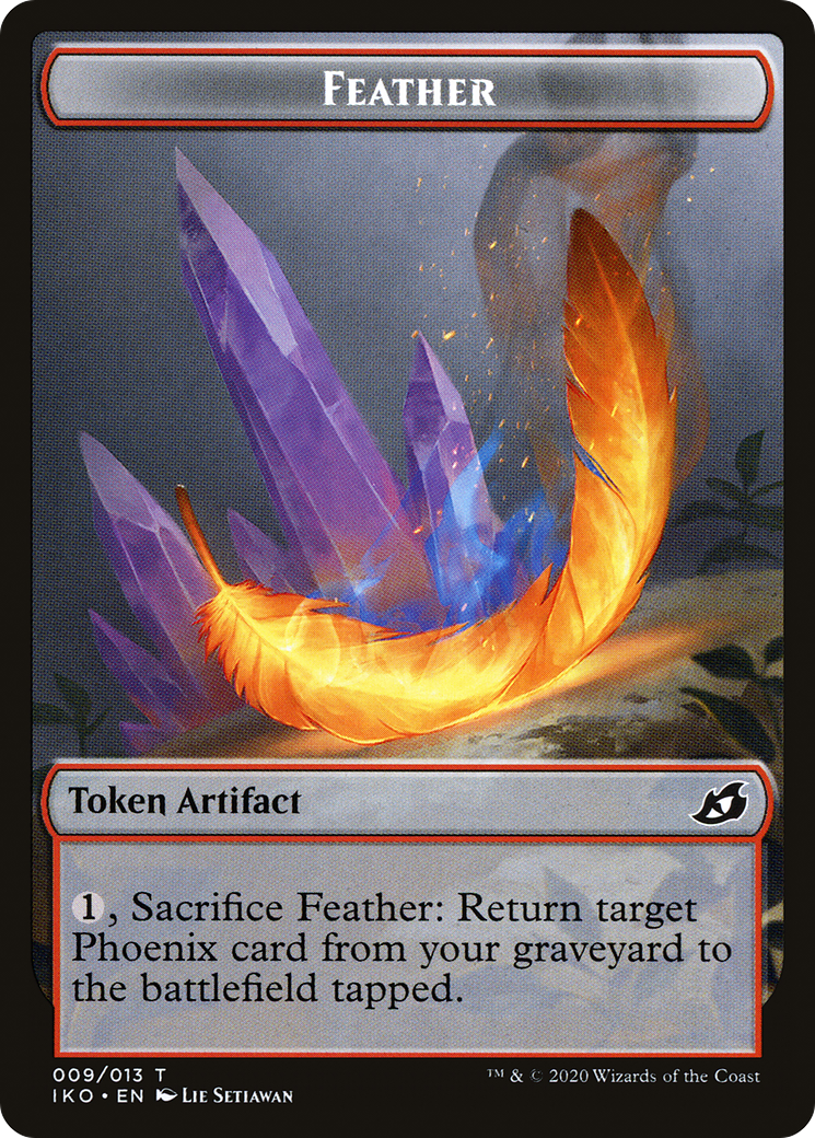 Feather (TIKO-009) [Tokens] Ikoria: Lair of Behemoths Tokens MTG Single Wizards of the Coast