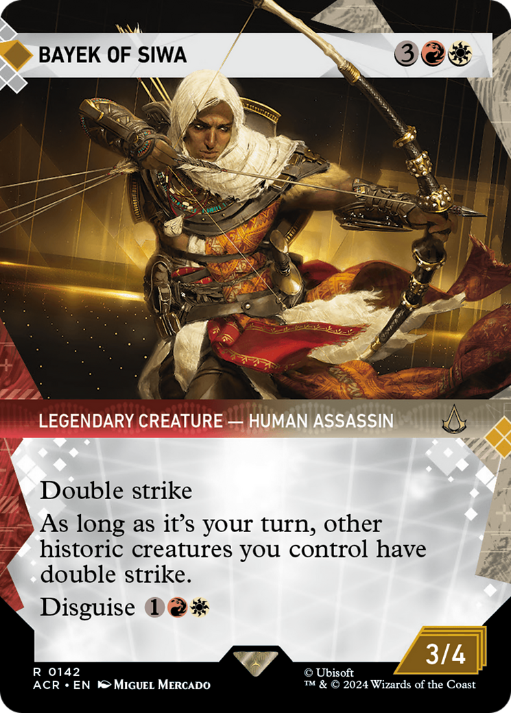 Bayek of Siwa (ACR-142) [Assassin's Creed] (Showcase) (Borderless) Foil MTG Single Wizards of the Coast