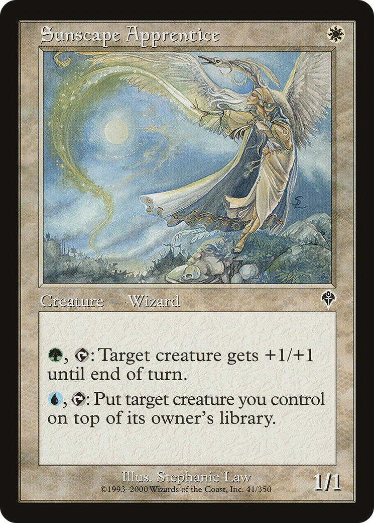 Sunscape Apprentice (INV-041) [Invasion] Foil MTG Single Wizards of the Coast
