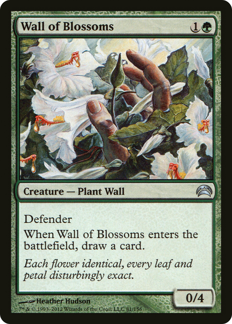 Wall of Blossoms [Planechase 2012] MTG Single Magic: The Gathering