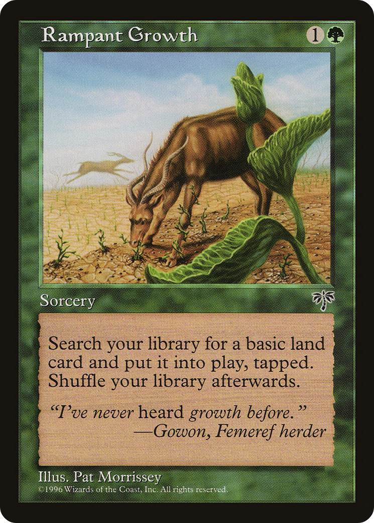 Rampant Growth (MIR-) [Mirage] MTG Single Wizards of the Coast