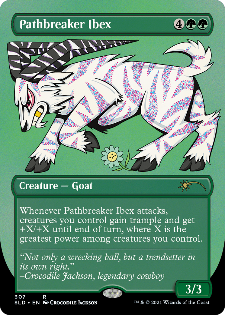 Pathbreaker Ibex (SLD-307) [Secret Lair] Drop (Borderless) MTG Single Wizards of the Coast
