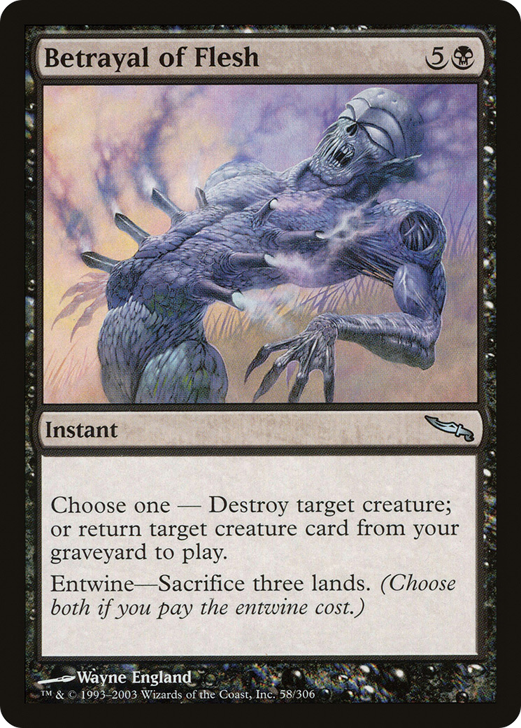 Betrayal of Flesh (MRD-058) [Mirrodin] MTG Single Wizards of the Coast