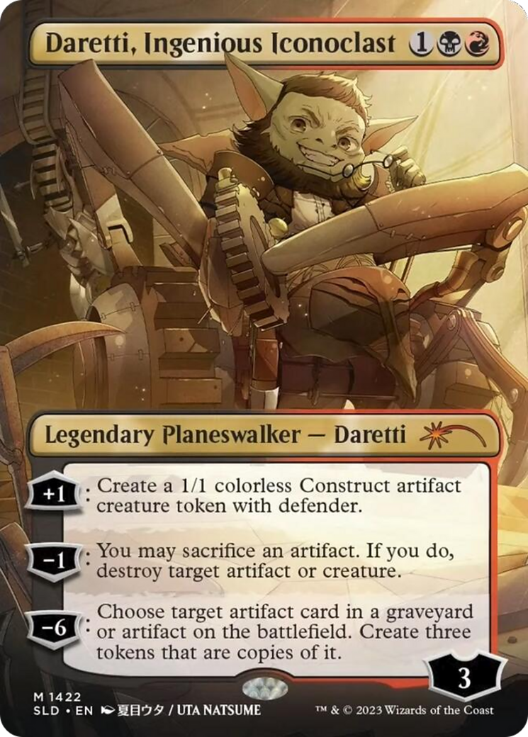 Daretti, Ingenious Iconoclast (Rainbow Foil) (SLD-1422) [Secret Lair] Drop (Borderless) Foil MTG Single Wizards of the Coast