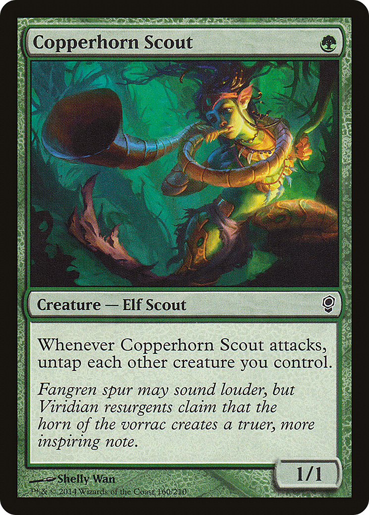 Copperhorn Scout (CNS-160) [Conspiracy] Foil MTG Single Wizards of the Coast