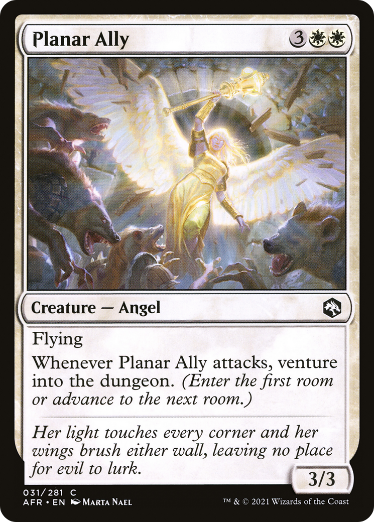 Planar Ally (AFR-031) [Adventures in the Forgotten Realms] Foil MTG Single Wizards of the Coast