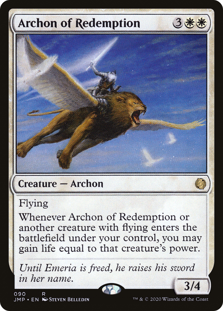 Archon of Redemption (JMP-090) [Jumpstart] MTG Single Wizards of the Coast
