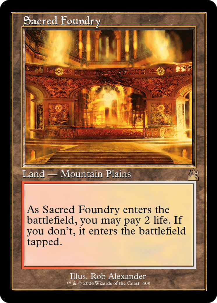 Sacred Foundry (RVR-409) [Ravnica Remastered] MTG Single Wizards of the Coast
