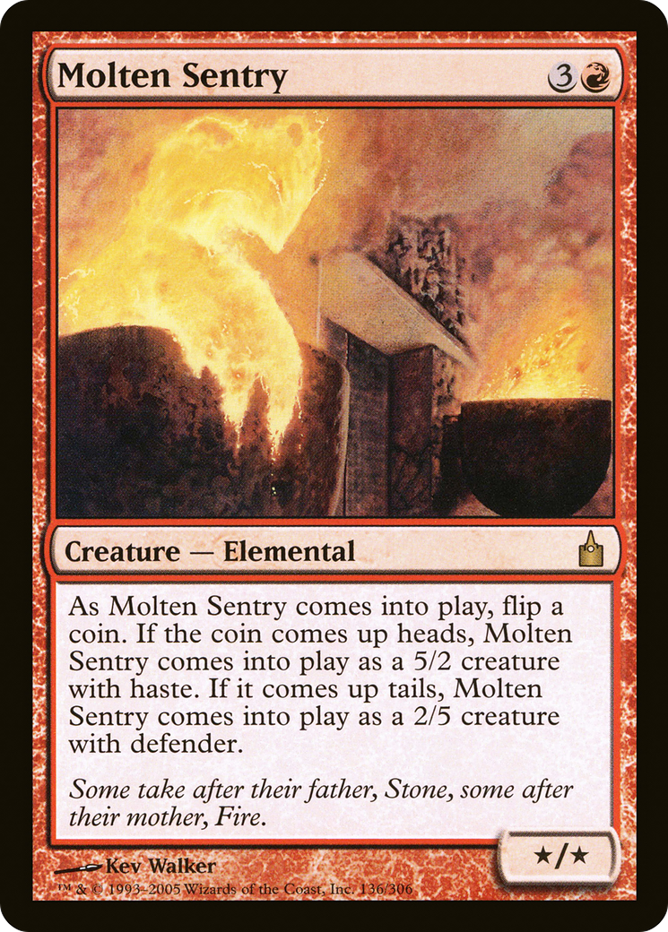 Molten Sentry (RAV-136) [Ravnica: City of Guilds] Foil MTG Single Wizards of the Coast