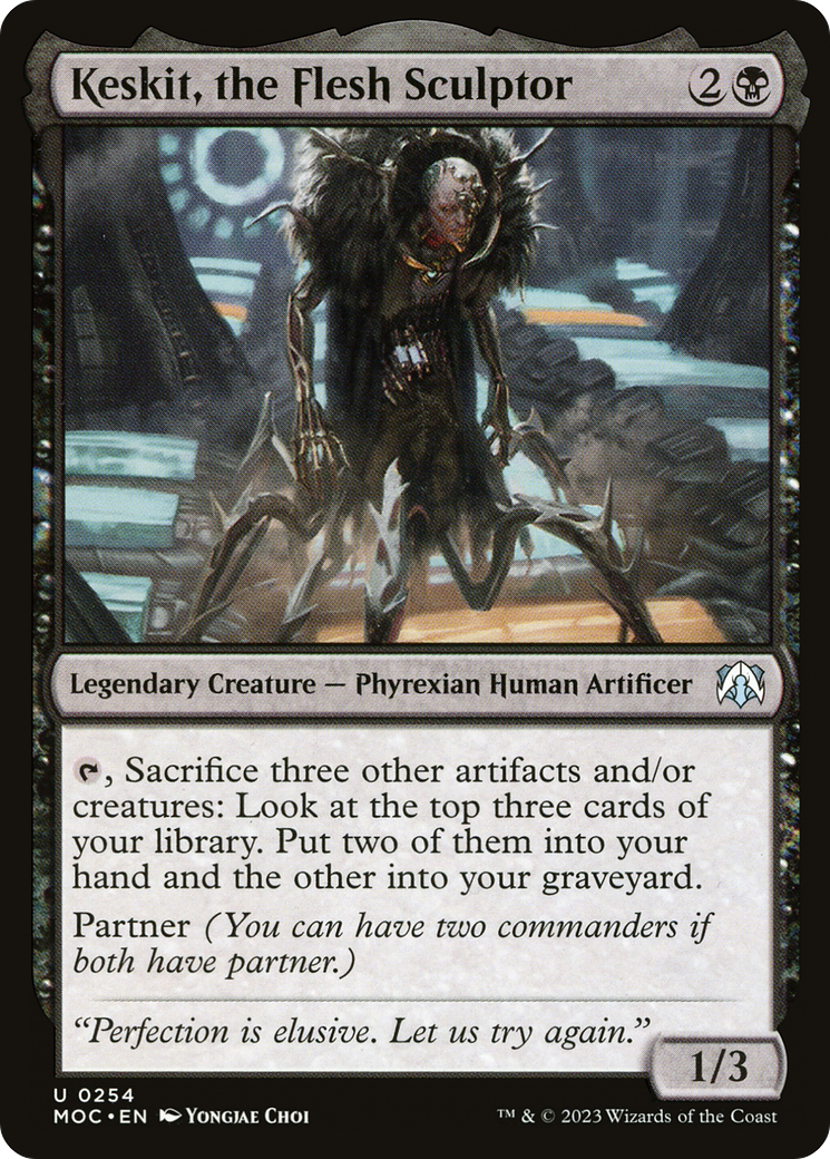 Keskit, the Flesh Sculptor (MOC-254) [March of the Machine Commander] MTG Single Wizards of the Coast