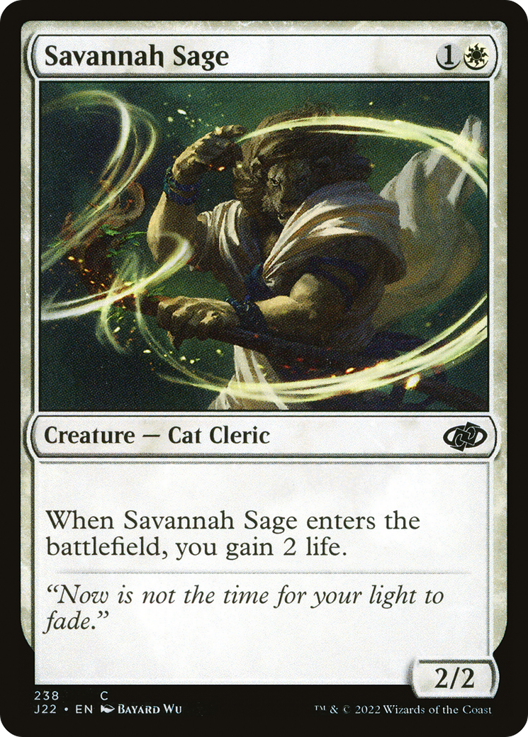 Savannah Sage (J22-238) [Jumpstart 2022] MTG Single Wizards of the Coast