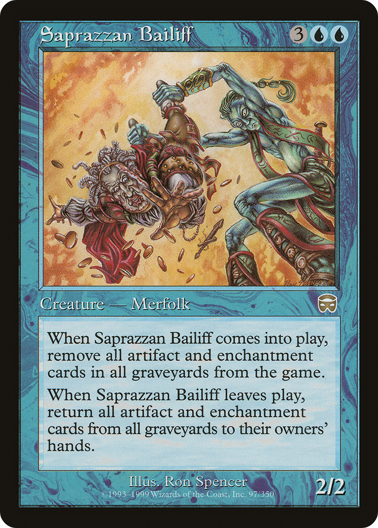 Saprazzan Bailiff (MMQ-097) [Mercadian Masques] MTG Single Wizards of the Coast