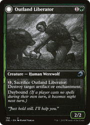 Outland Liberator // Frenzied Trapbreaker (DBL-190) [Innistrad: Double Feature] Foil MTG Single Wizards of the Coast