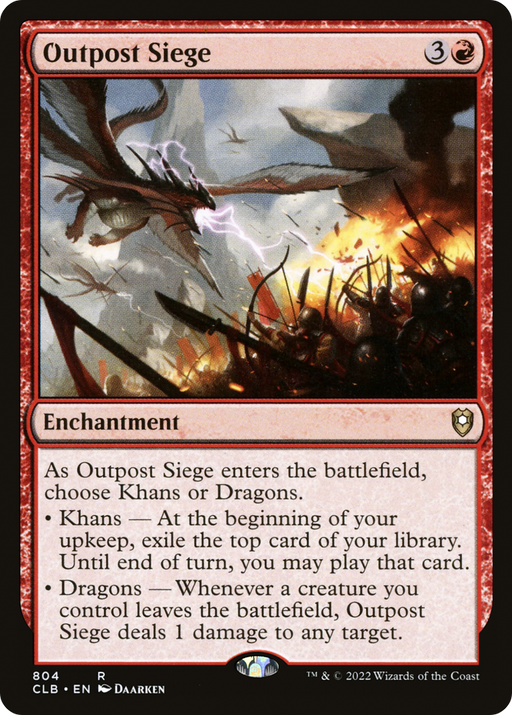 Outpost Siege (CLB-804) [Commander Legends: Battle for Baldur's Gate] MTG Single Wizards of the Coast