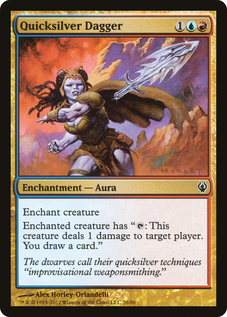 Quicksilver Dagger (DDJ-026) [Misc] Duel Decks: Izzet vs. Golgari MTG Single Wizards of the Coast
