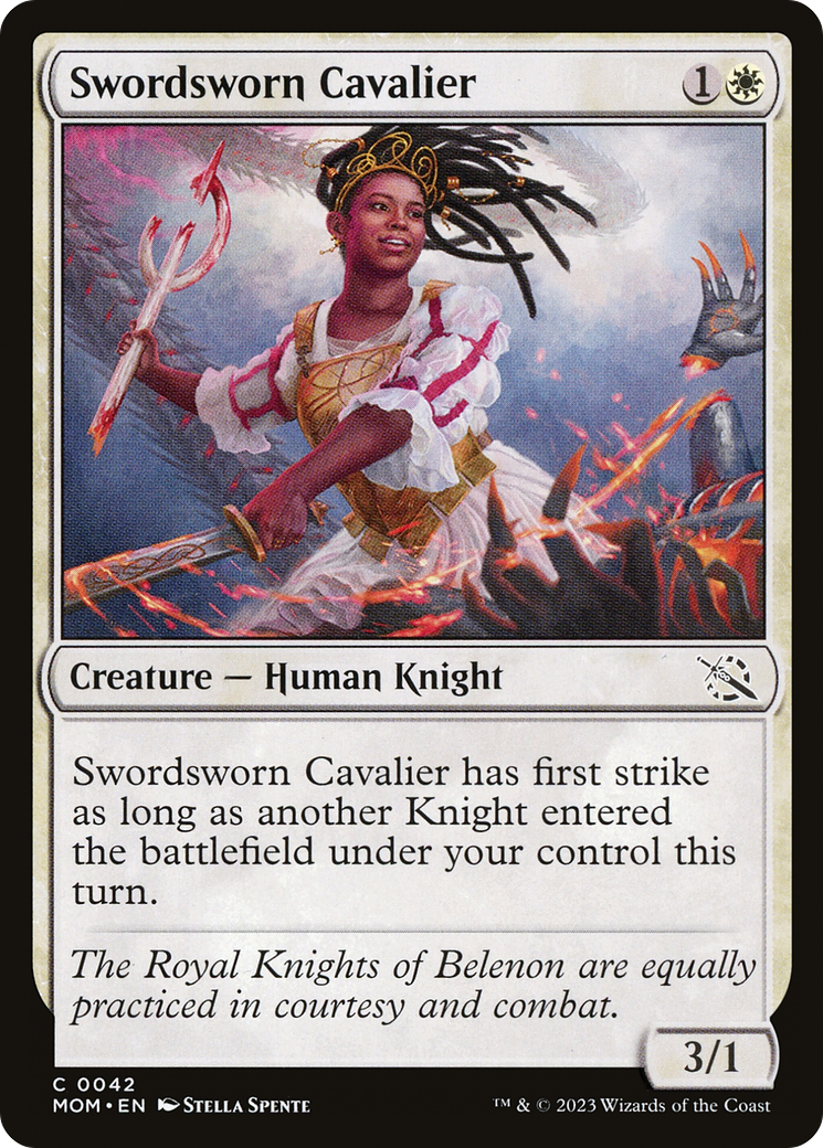 Swordsworn Cavalier (MOM-042) [March of the Machine] MTG Single Wizards of the Coast
