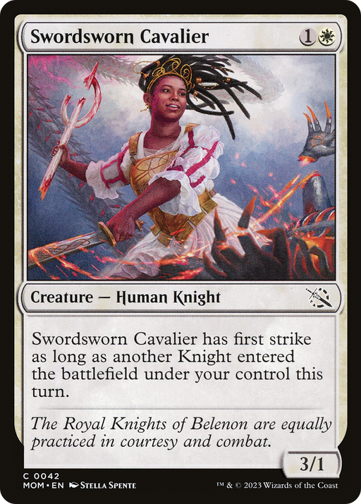 Swordsworn Cavalier (MOM-042) [March of the Machine] MTG Single Wizards of the Coast