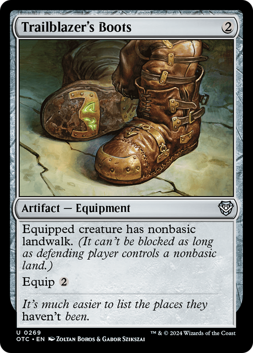 Trailblazer's Boots (OTC-269) [Outlaws of Thunder Junction Commander] MTG Single Wizards of the Coast