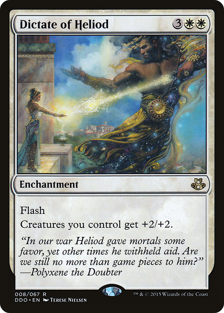 Dictate of Heliod (DDO-008) [Misc] Duel Decks: Elspeth vs. Kiora MTG Single Wizards of the Coast