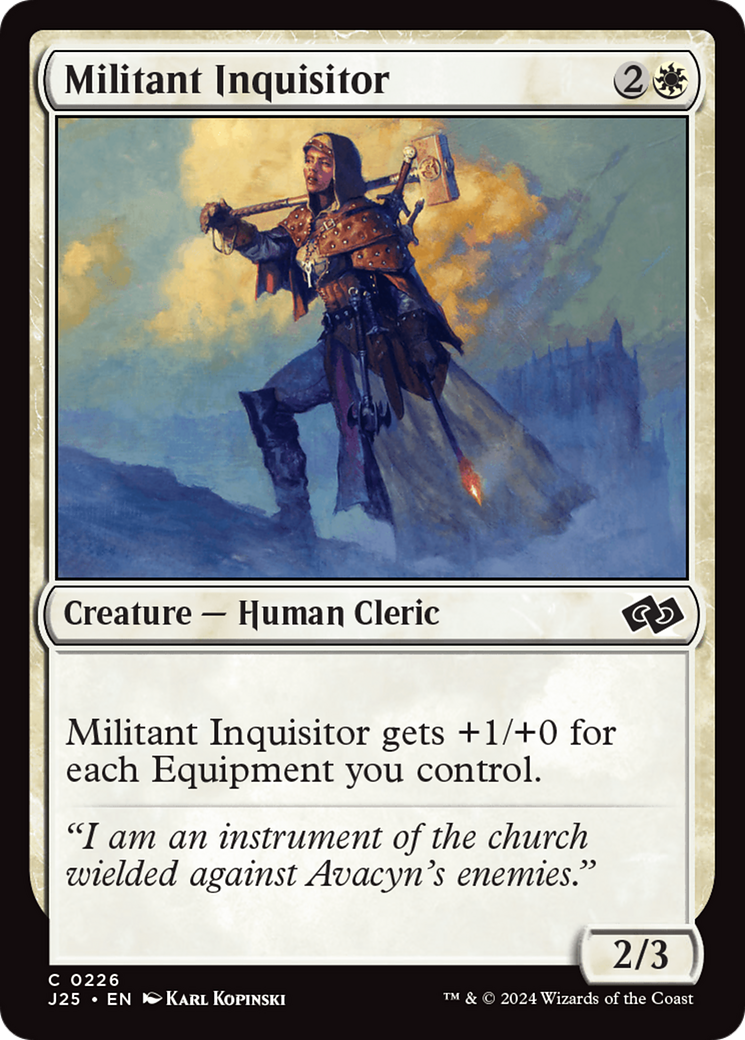 Militant Inquisitor (J25-226) [Foundations Jumpstart] MTG Single Wizards of the Coast