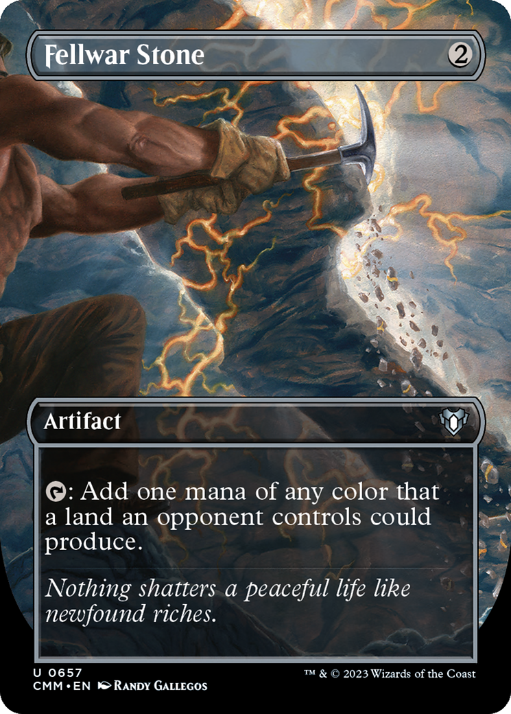 Fellwar Stone (CMM-657) [Commander Masters] (Borderless) Foil MTG Single Wizards of the Coast
