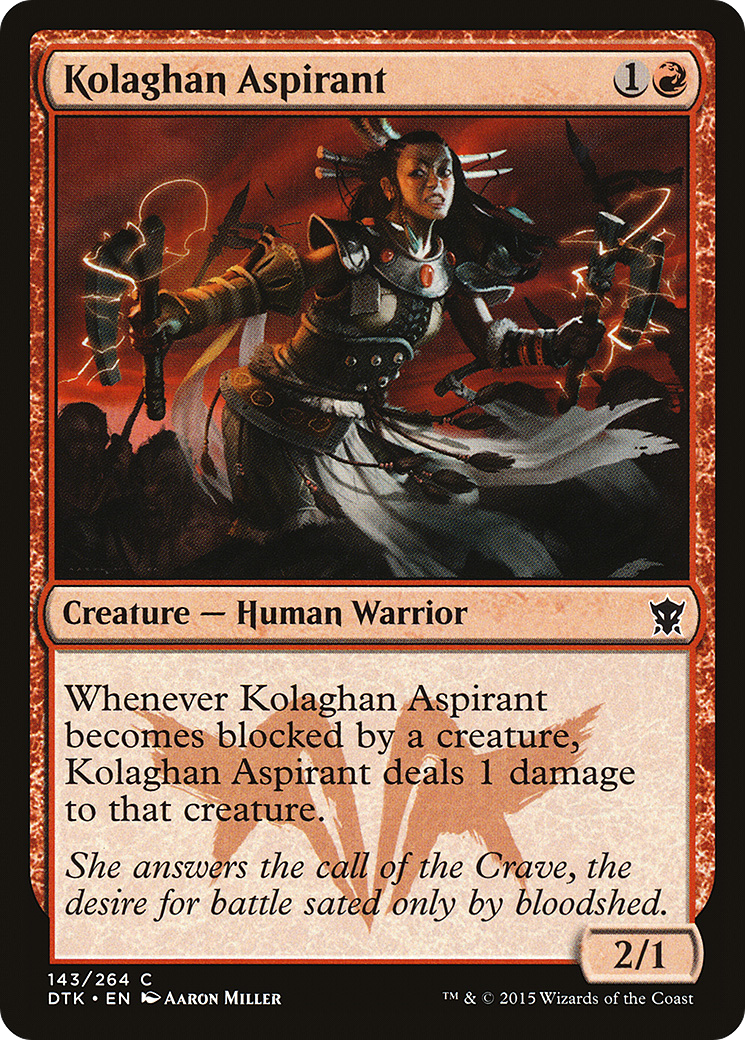 Kolaghan Aspirant (DTK-143) [Dragons of Tarkir] Foil MTG Single Wizards of the Coast