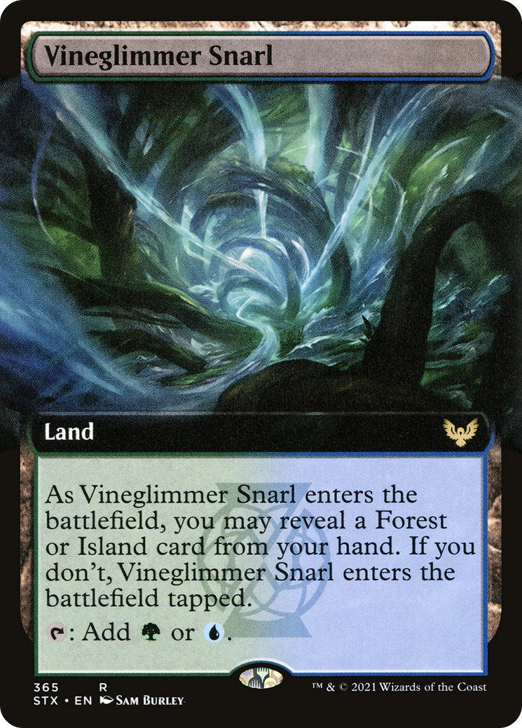Vineglimmer Snarl (STX-365) [Strixhaven: School of Mages] (Extended Art) MTG Single Wizards of the Coast