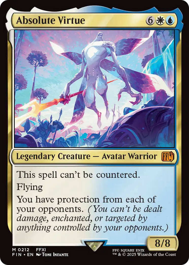 Absolute Virtue (FIN-212) [FINAL FANTASY] Foil MTG Single Wizards of the Coast