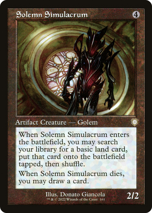Solemn Simulacrum (BRC-161) [The Brothers' War Commander] MTG Single Wizards of the Coast