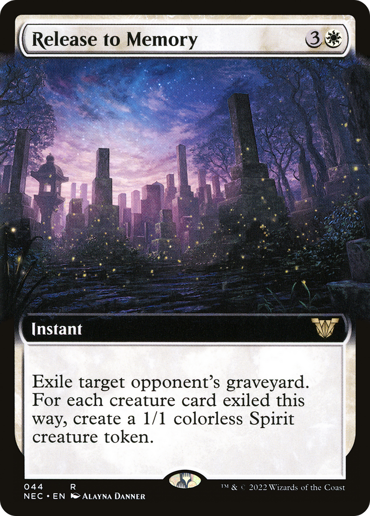 Release to Memory (NEC-044) [Neon Dynasty Commander] (Extended Art) MTG Single Wizards of the Coast