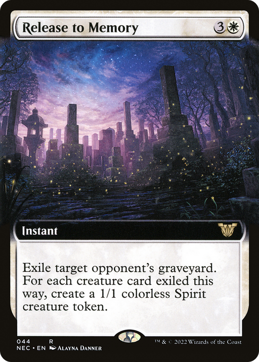 Release to Memory (NEC-044) [Neon Dynasty Commander] (Extended Art) MTG Single Wizards of the Coast
