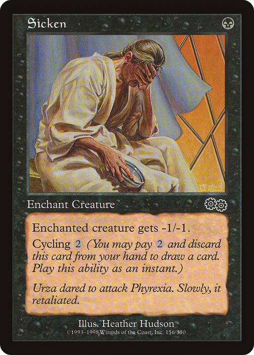 Sicken (USG-156) [Urza's Saga] MTG Single Wizards of the Coast