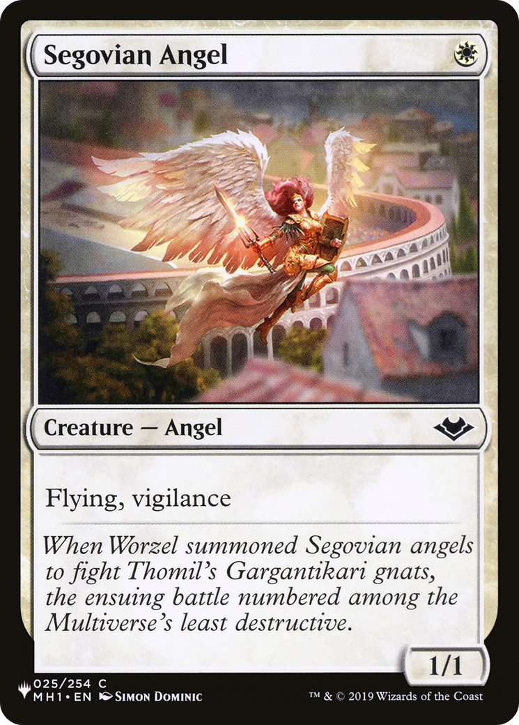 Segovian Angel (LIST-MH1-25) [Mystery Booster] The List MTG Single Wizards of the Coast
