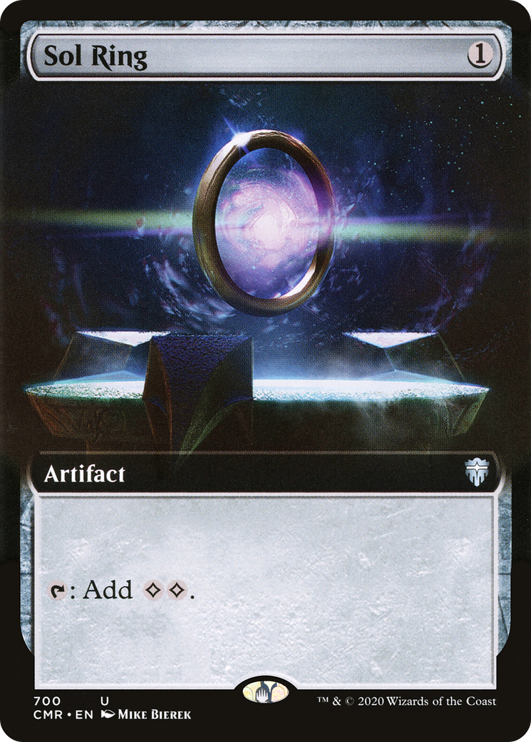 Sol Ring (CMR-700) [Commander Legends] (Extended Art) Foil MTG Single Wizards of the Coast