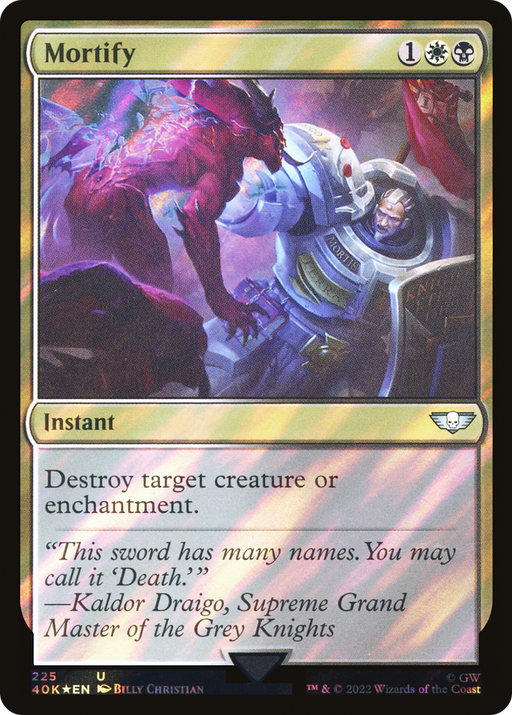 Mortify (40K-225★) [Warhammer 40,000 Commander] Foil MTG Single Wizards of the Coast